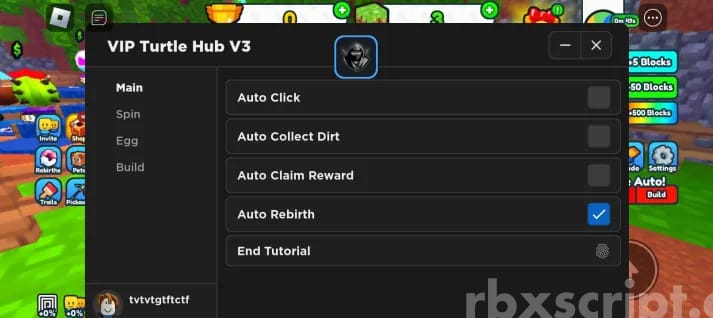Click To Build Simulator: Auto Click, Auto Collect Dirt, Auto Rebirth Mobile Script